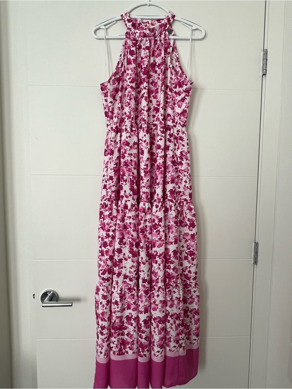Pink Floral Maxi Dress